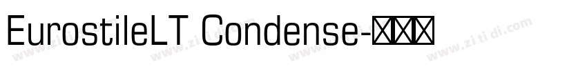 EurostileLT Condense字体转换